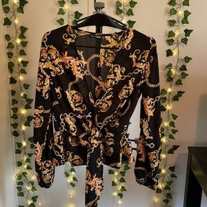 Buchona Style Wrap Top